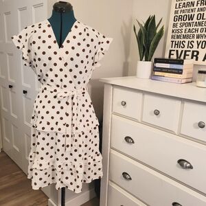 Monteau Polka Dot Dress